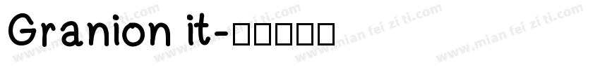 Granion it字体转换
